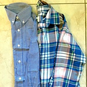 Bundle of 2 Boys Long sleeve Button down shirts